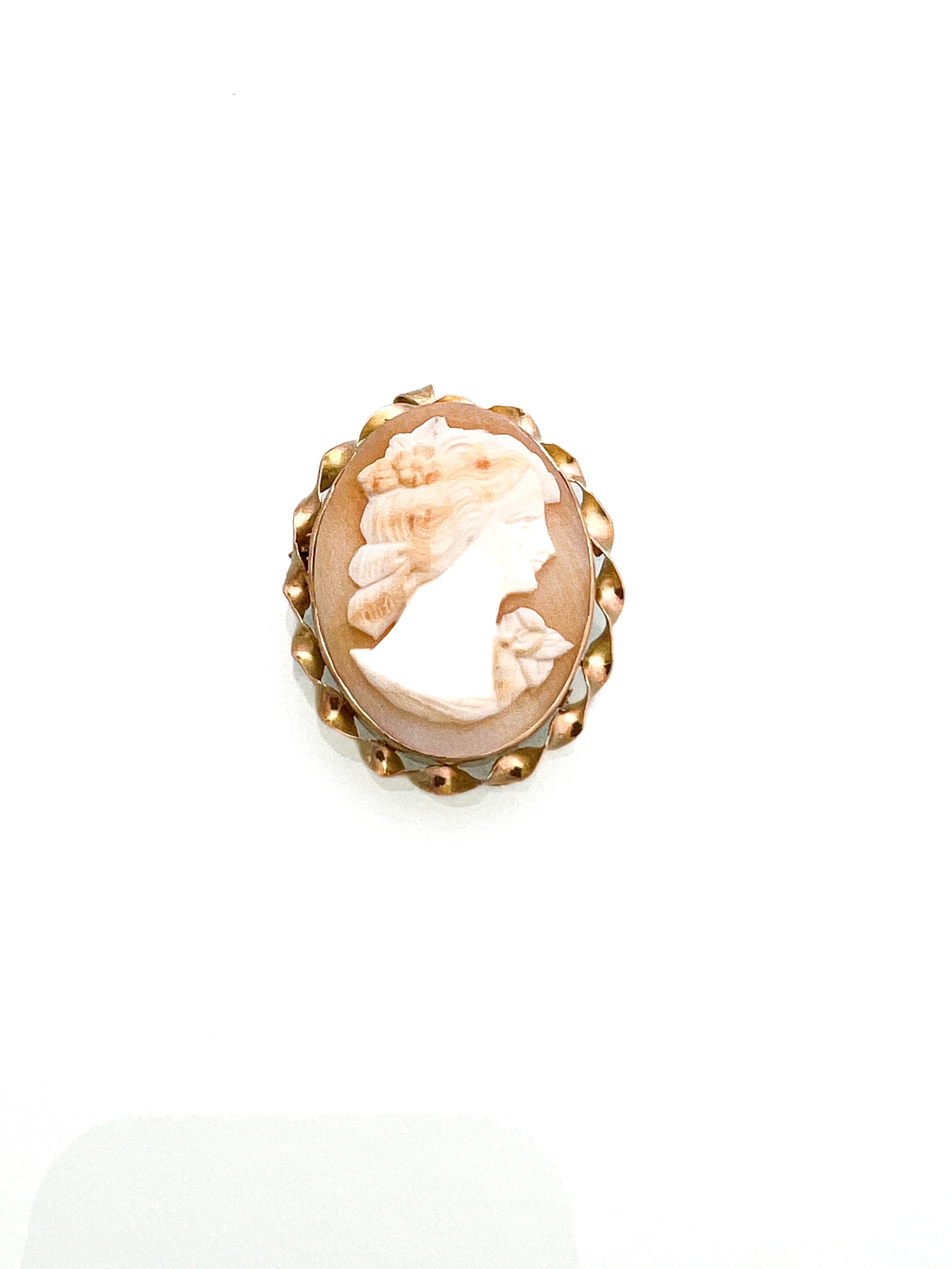 תליון/סיכה קמאו זהב 14 קארט