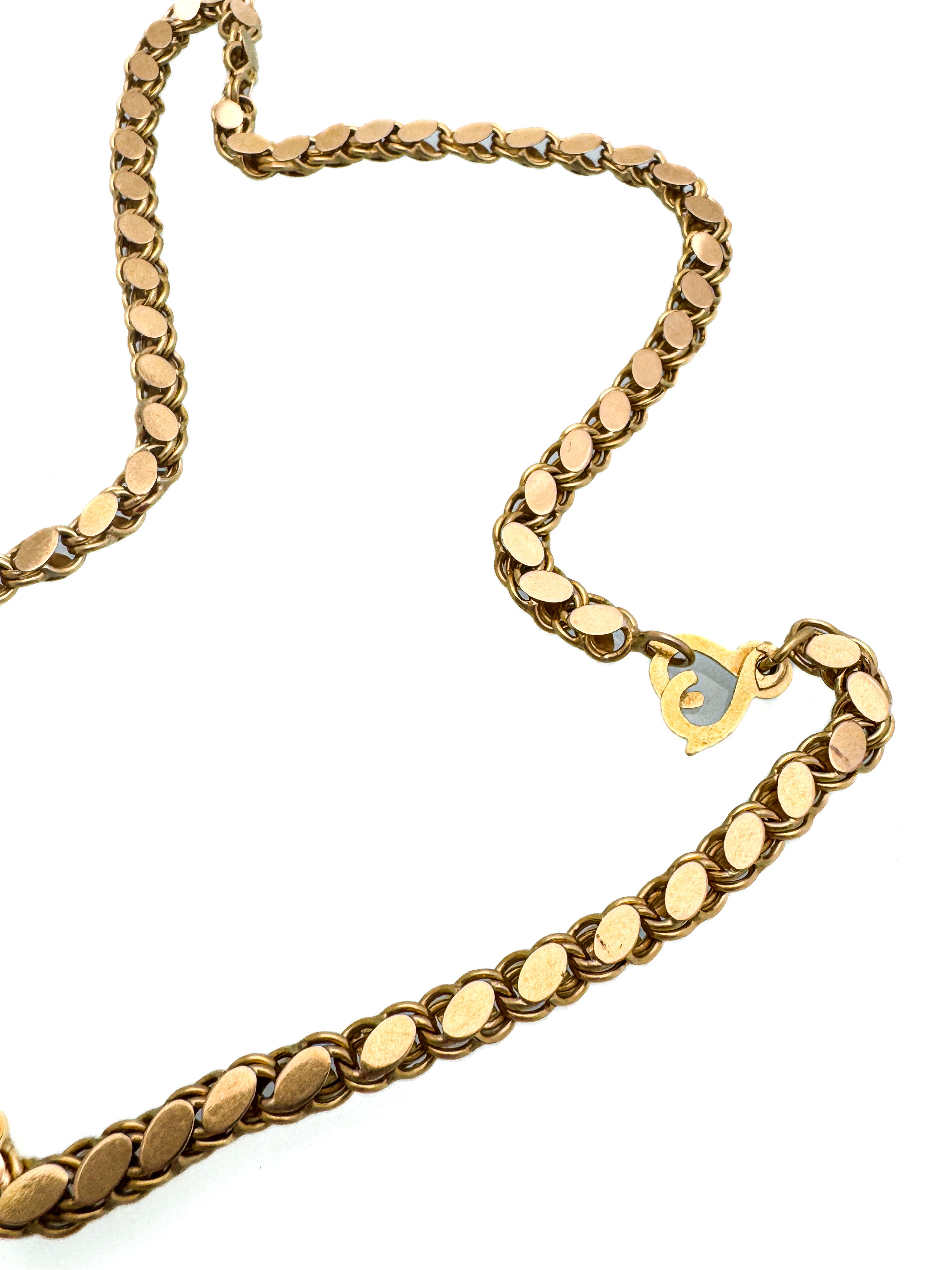 שרשרת חלבית זהב 18 קארט