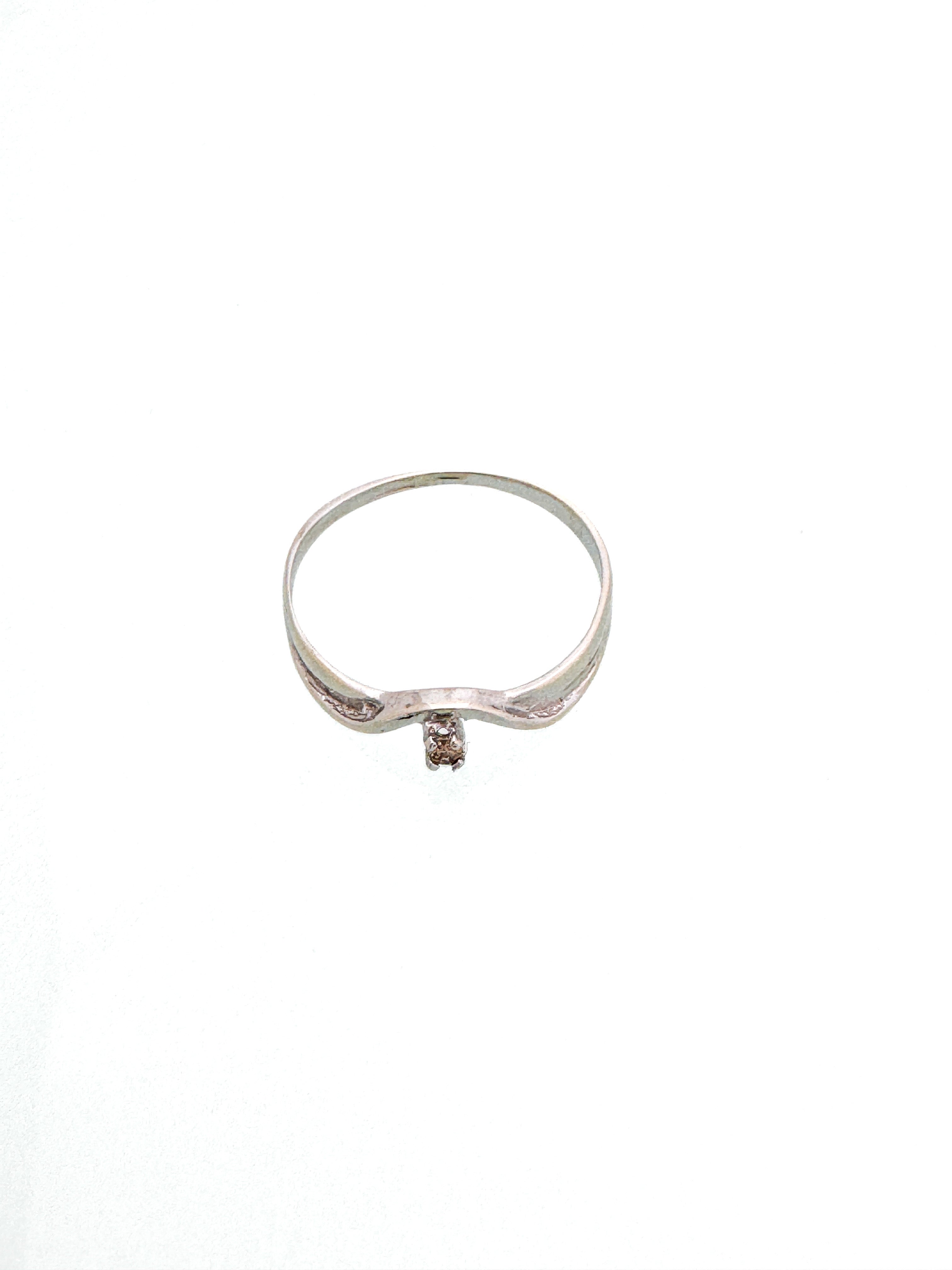 טבעת 14 קארט עם יהלום