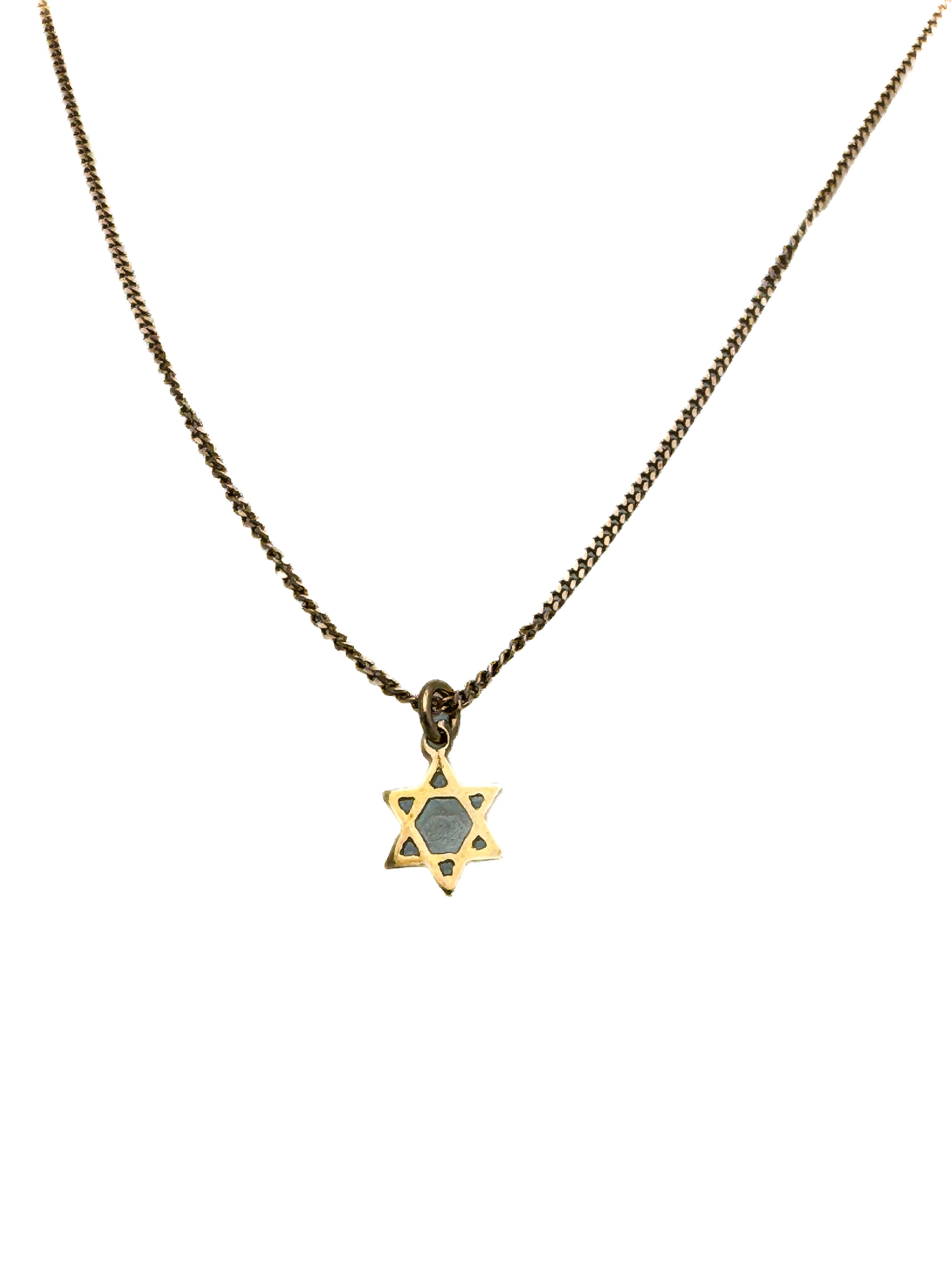 שרשרת עם תליון מגן דוד 14 קארט