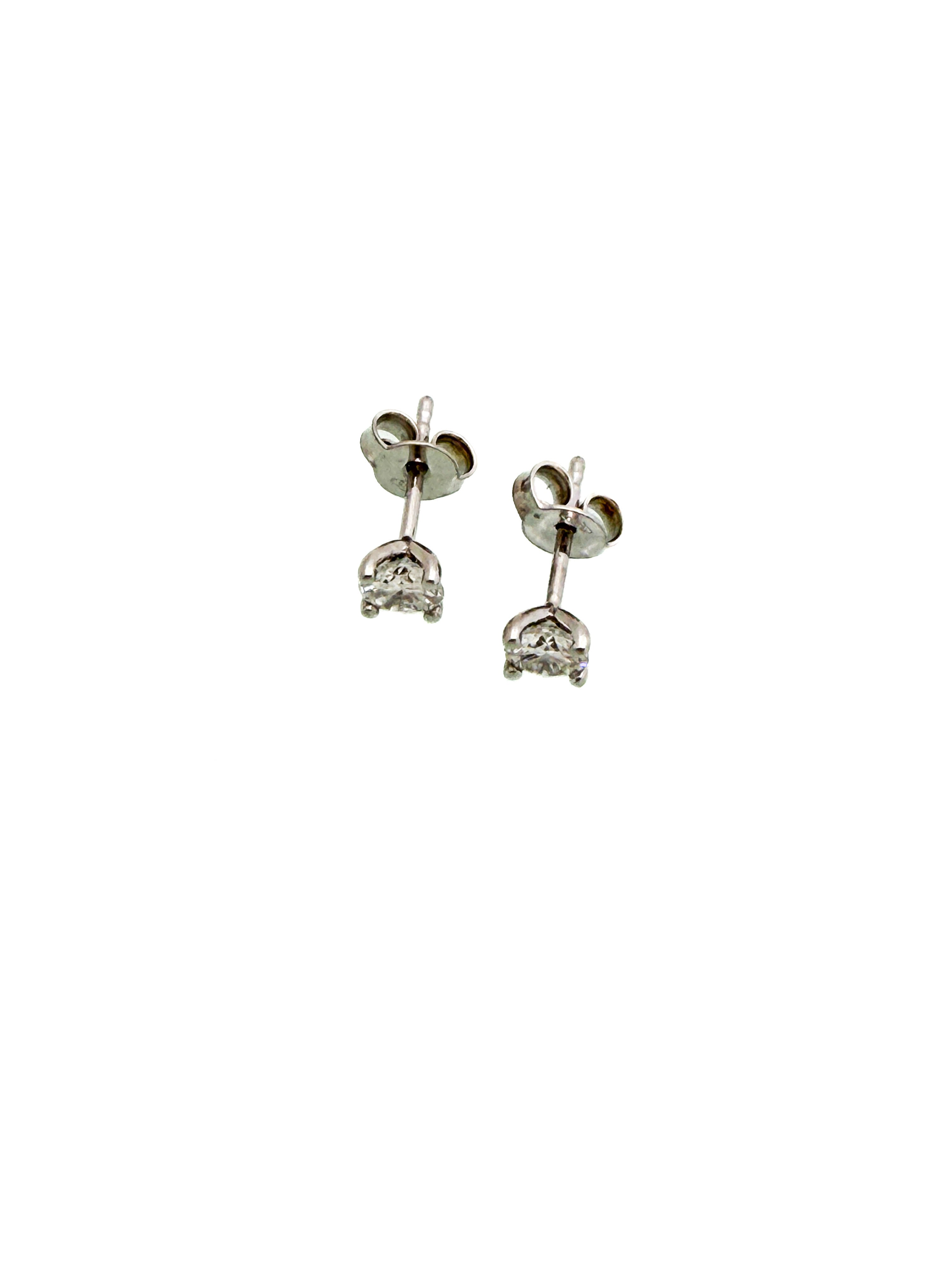 עגילי יהלום זהב 14 קארט