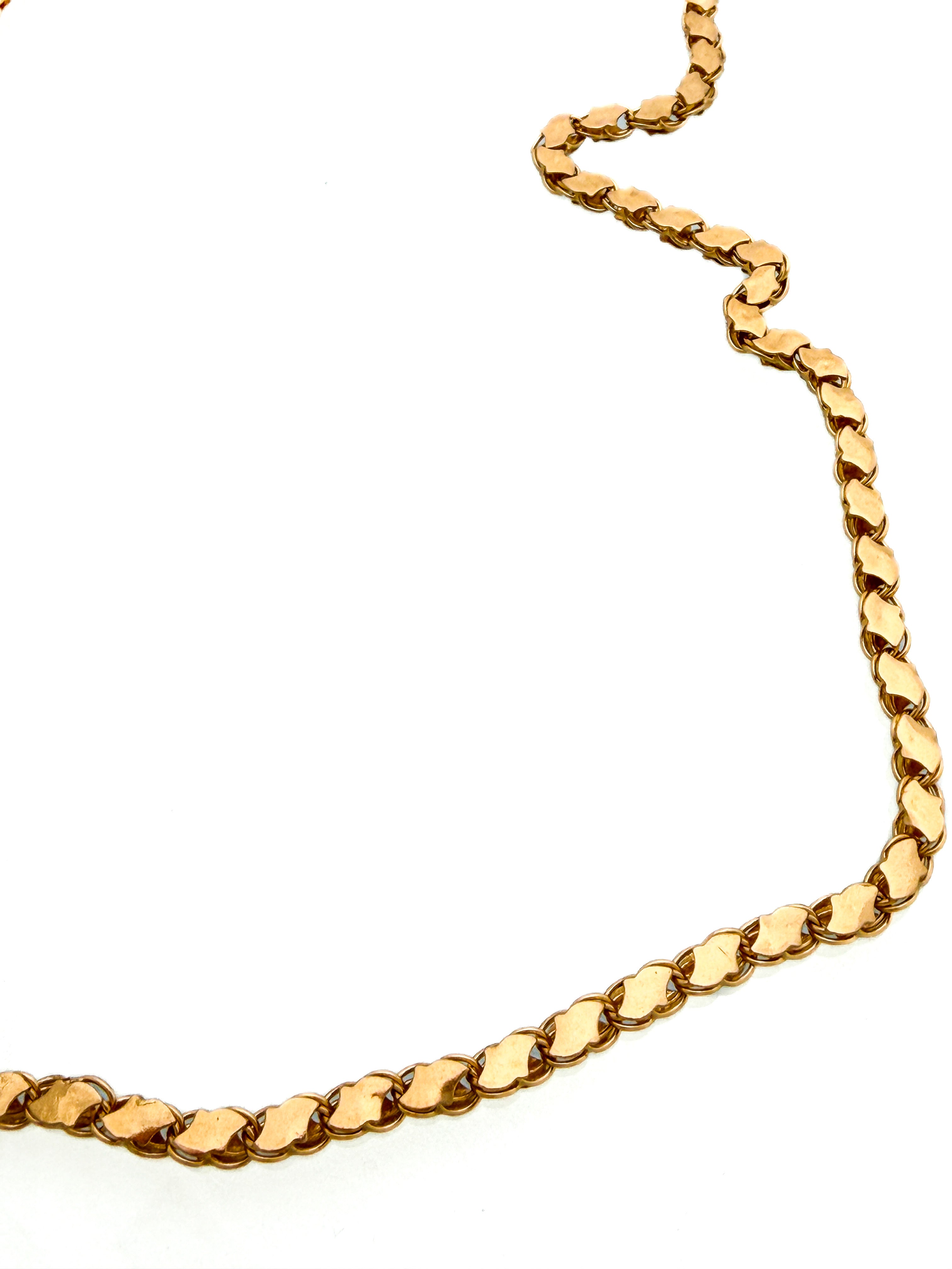 שרשרת חלבית 21 קארט