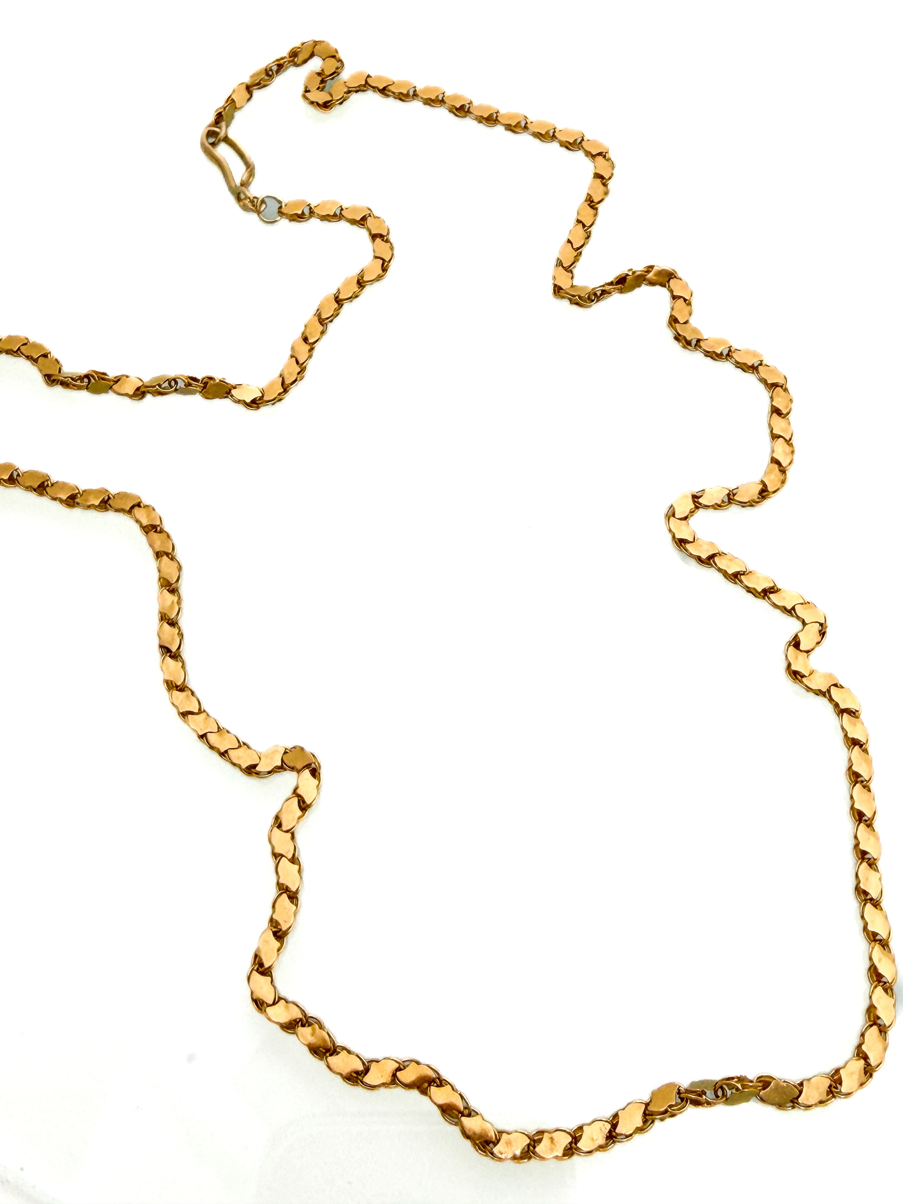 שרשרת חלבית 21 קארט