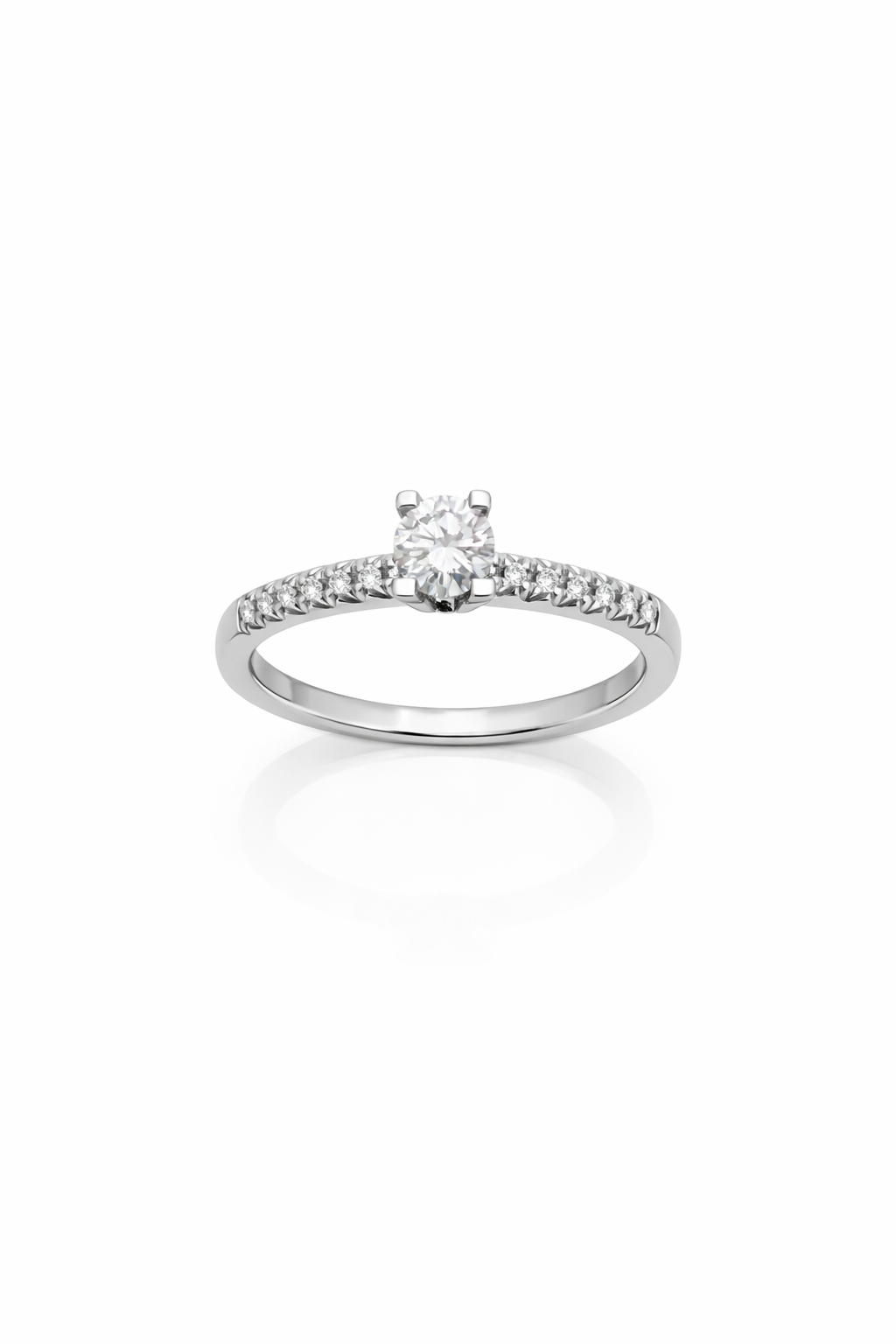 טבעת יהלומים 18 קארט