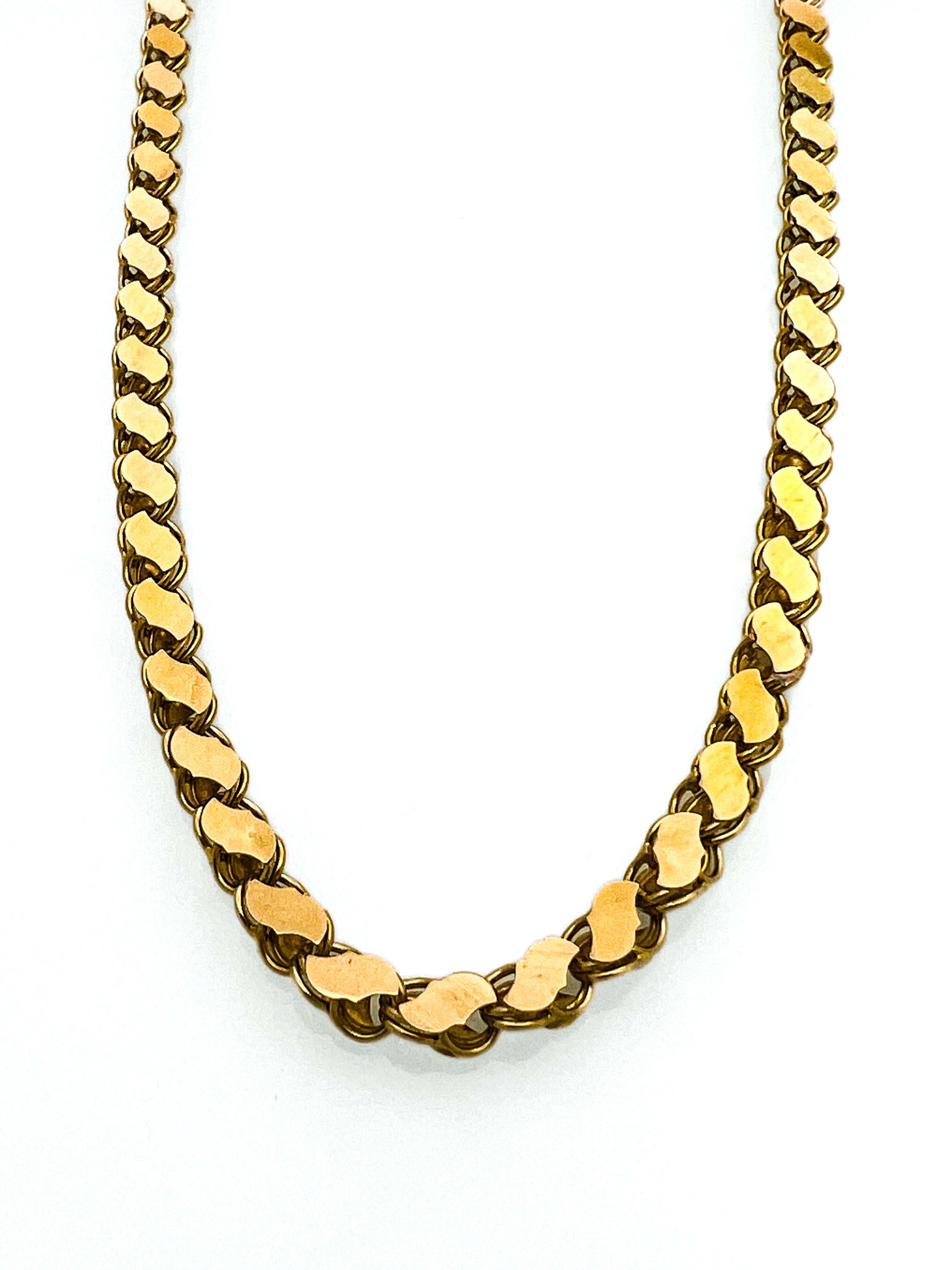 שרשרת חלבית עבה זהב 14 קארט