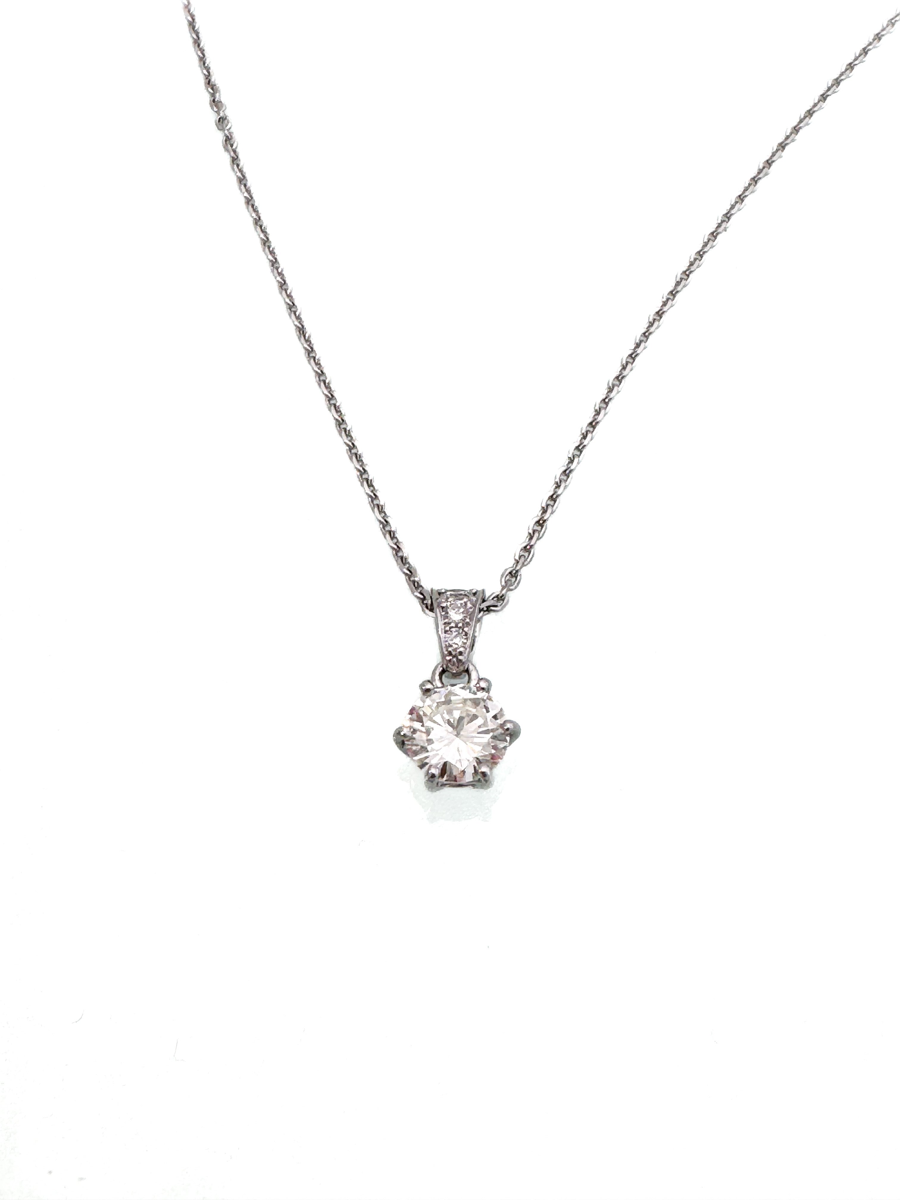 שרשרת 14 קארט עם תליון יהלום GIA