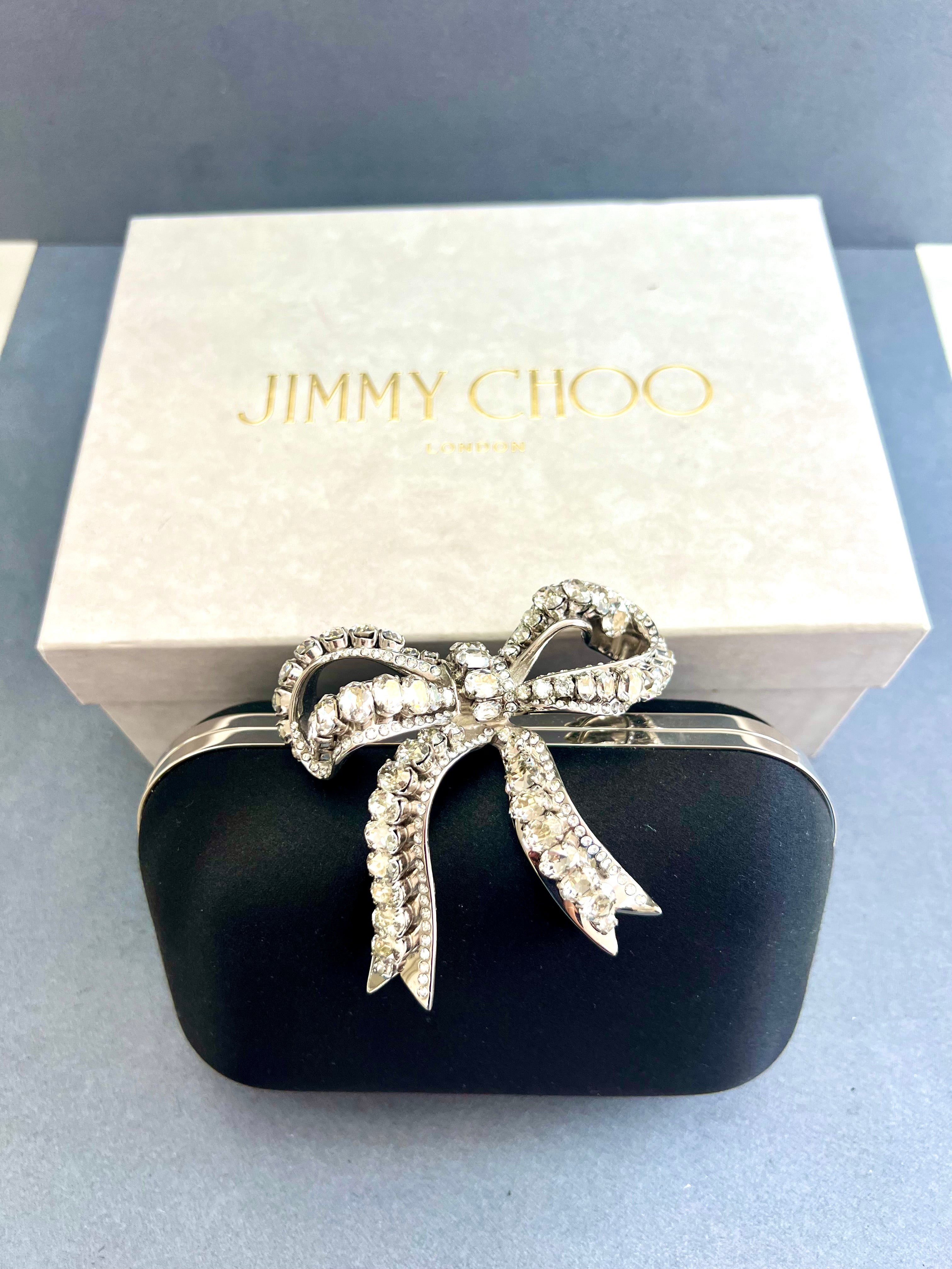 תיק קלאץ ג'ימי צ'ו בשילוב קריסטלים