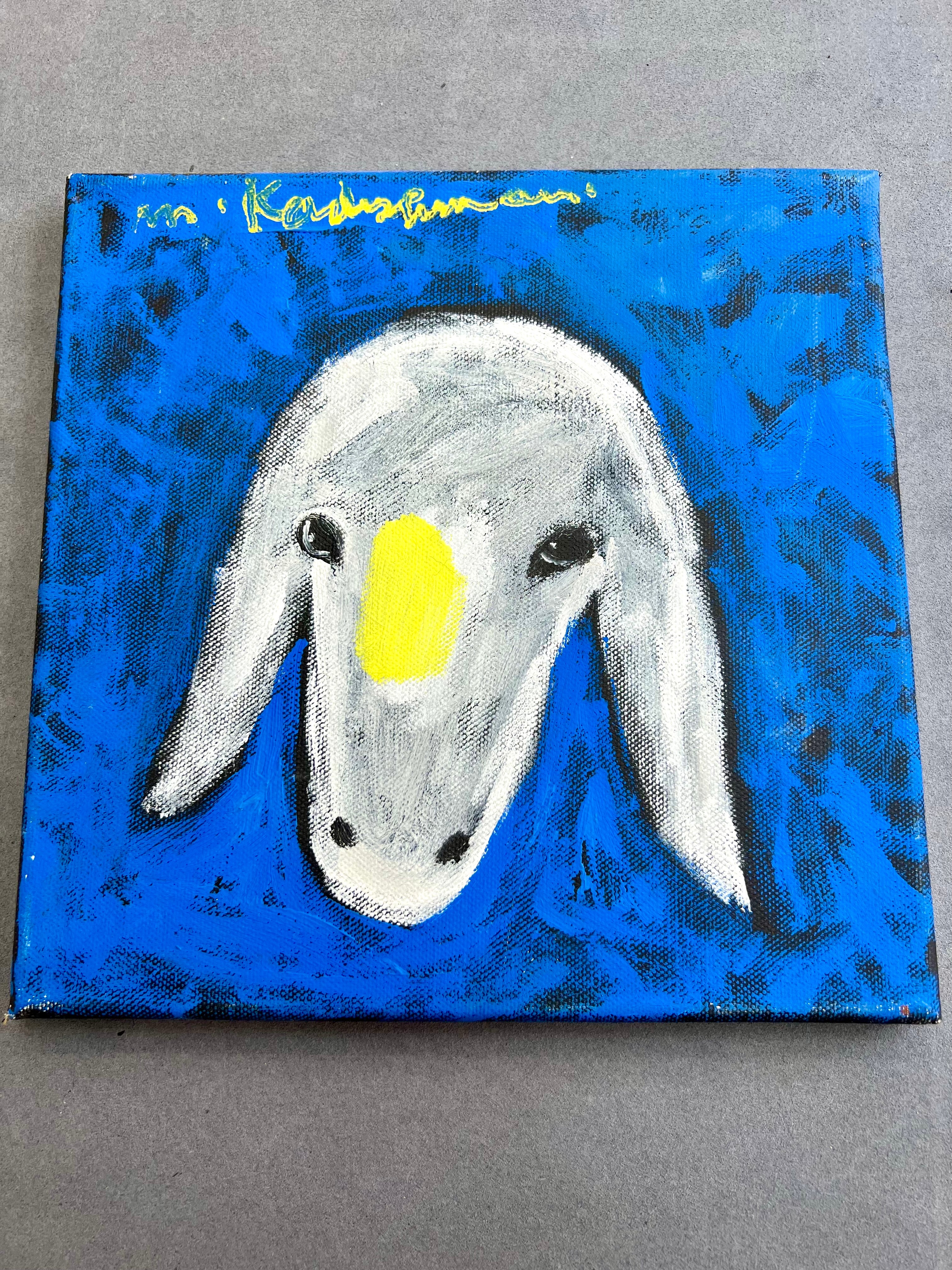 מנשה קדישמן אקריליק על קנבס חתומה