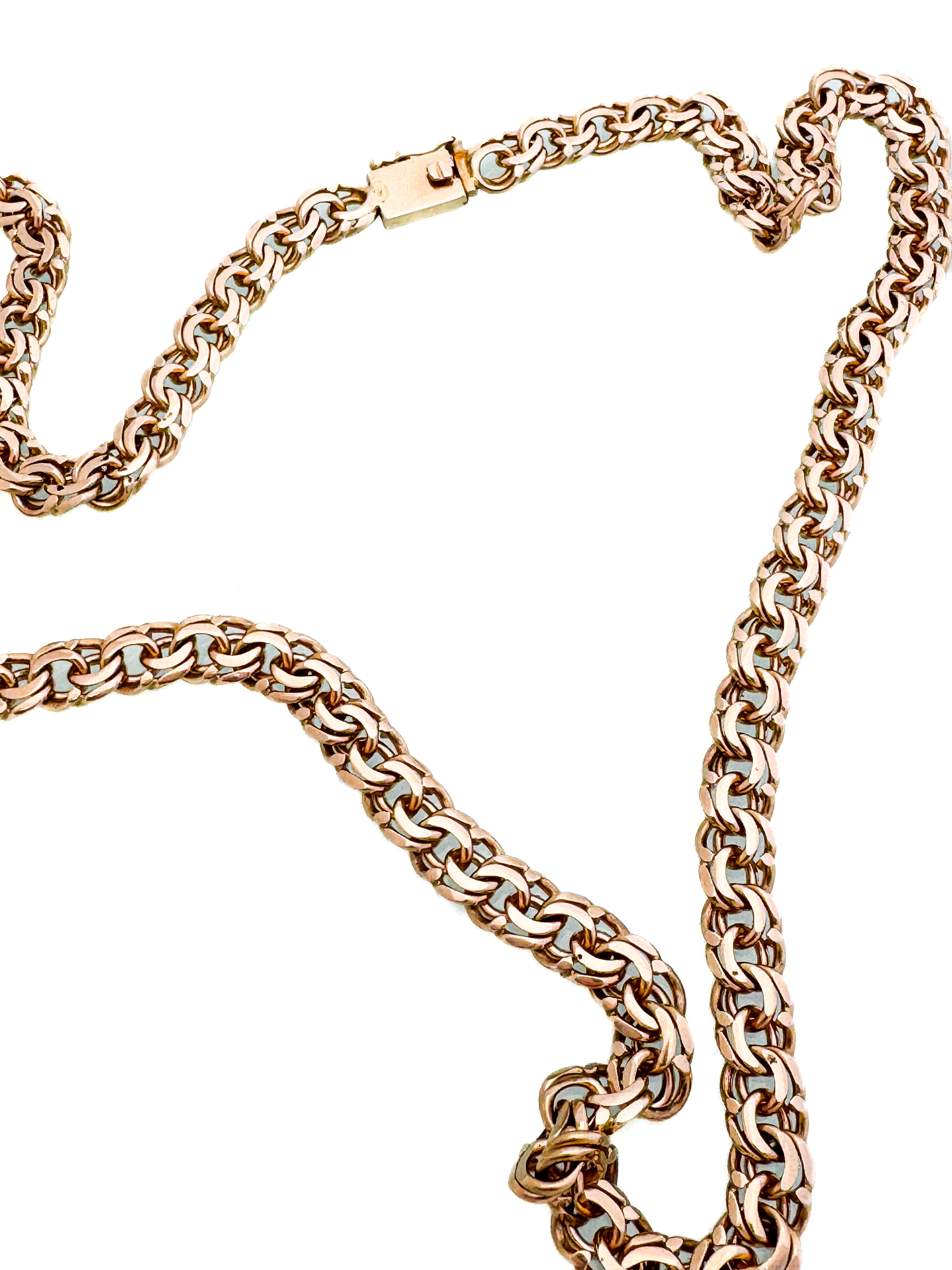 שרשרת ביסמרק זהב אדום 14 קארט