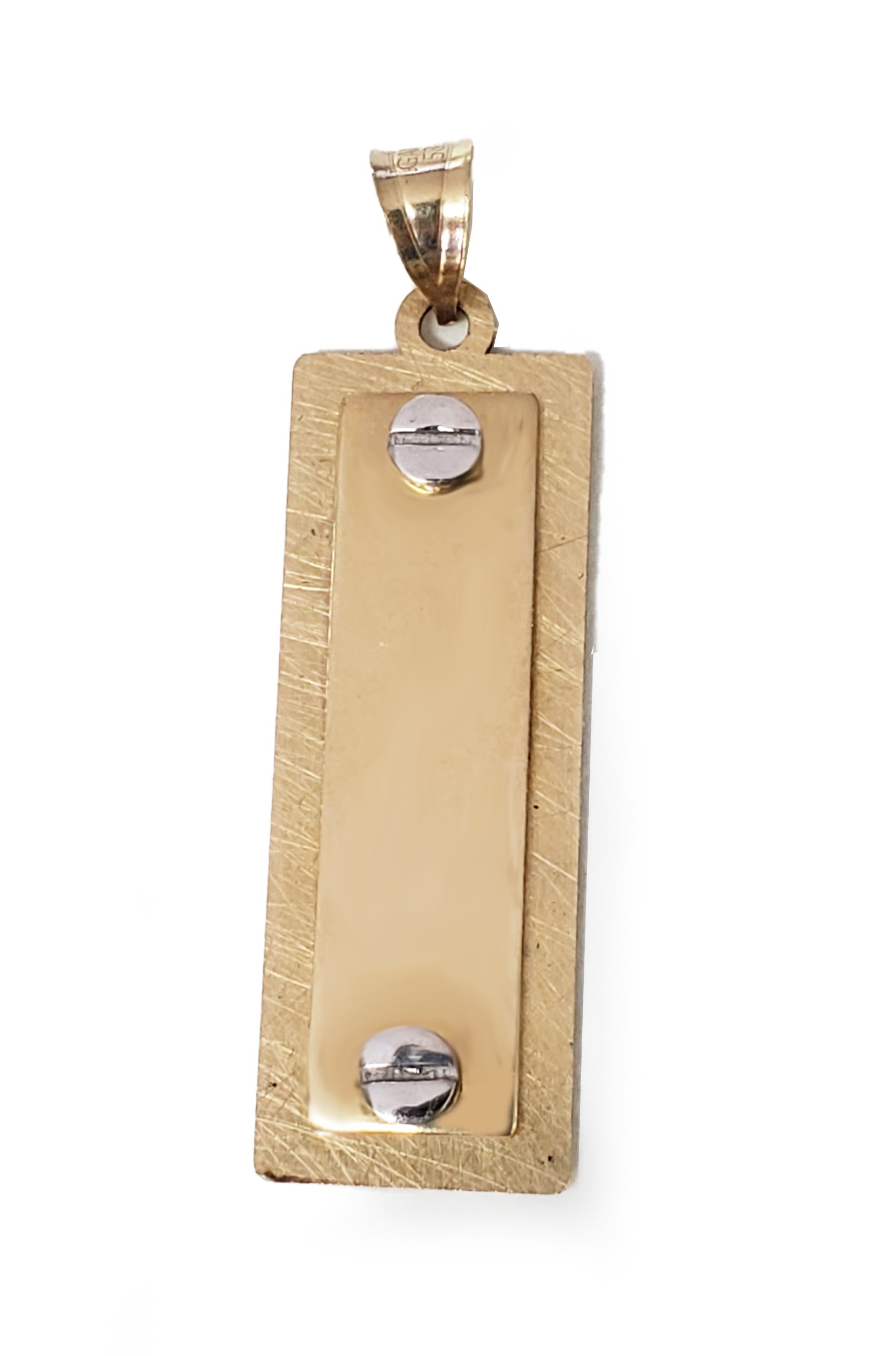 תליון לוח וברגים זהב 14 קארט