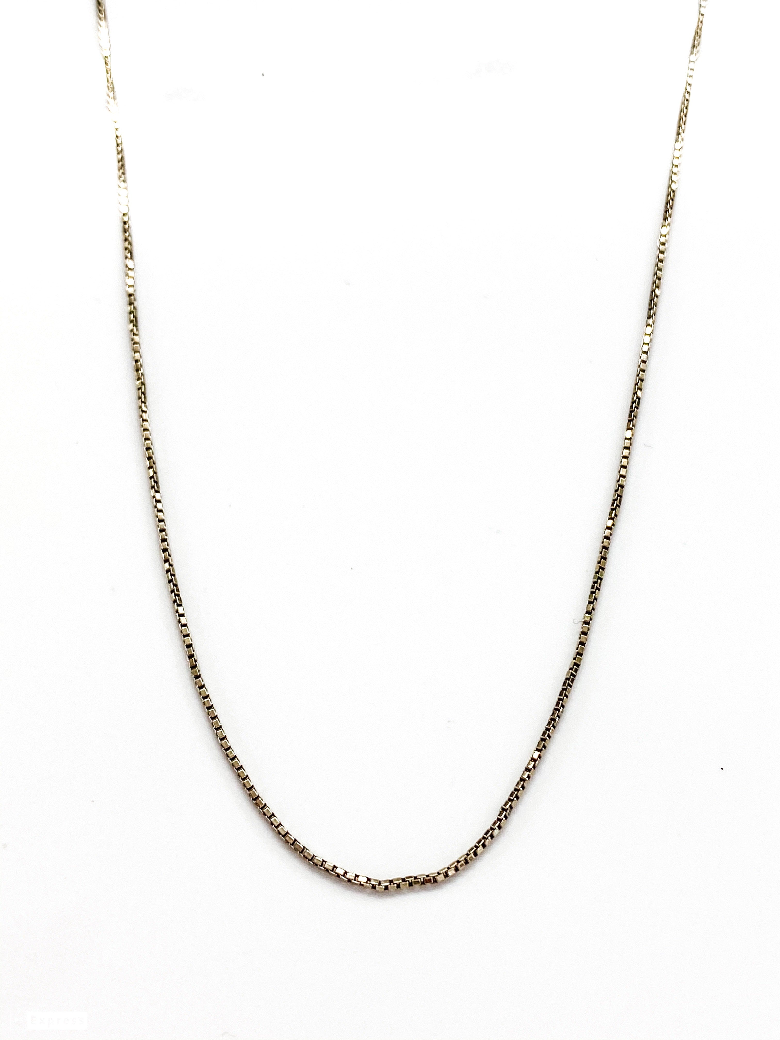 שרשרת דקה זהב לבן 14 קארט