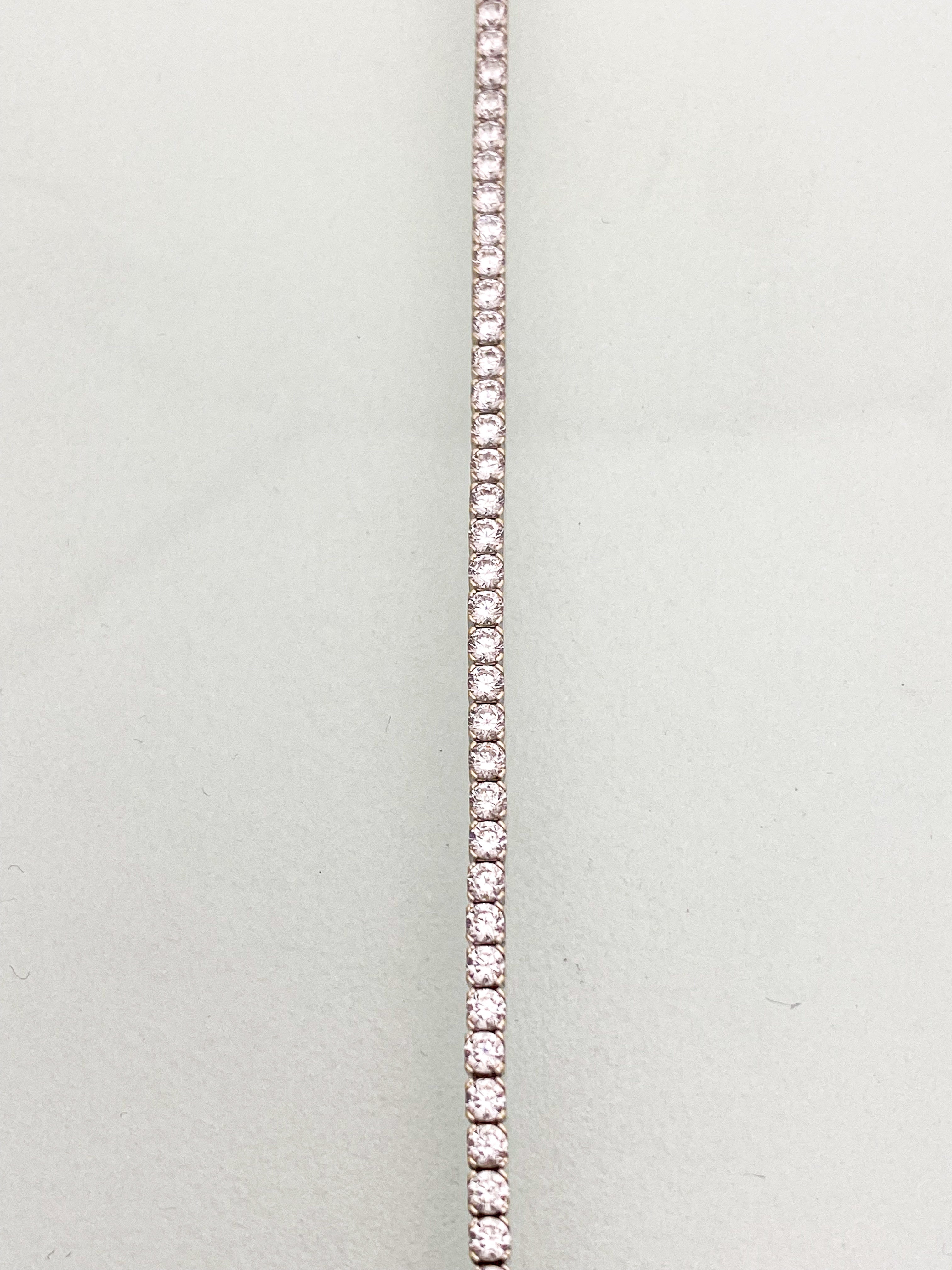 צמיד טניס זהב 14 קארט משובץ זירקונים