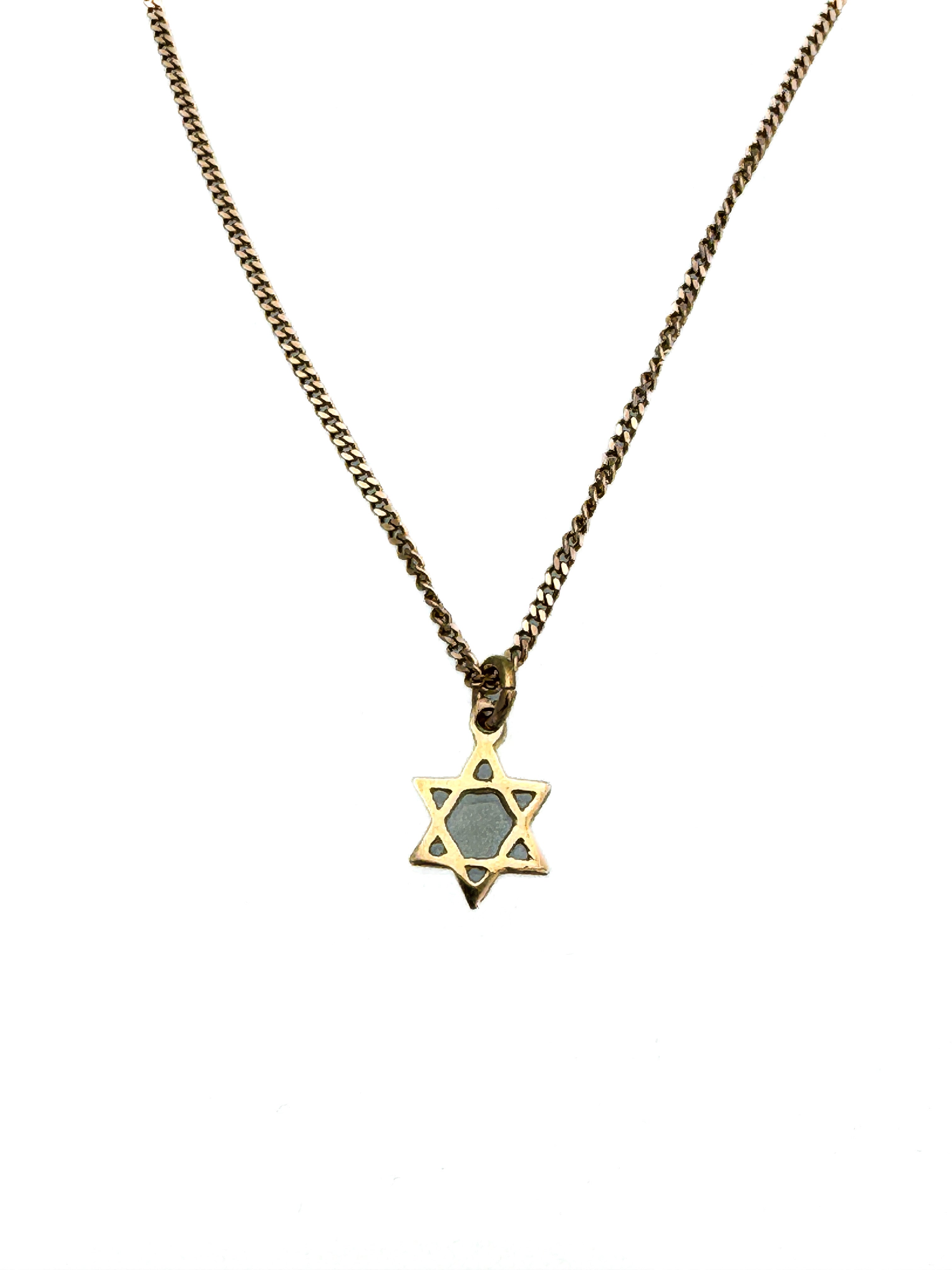 שרשרת עם תליון מגן דוד 14 קארט