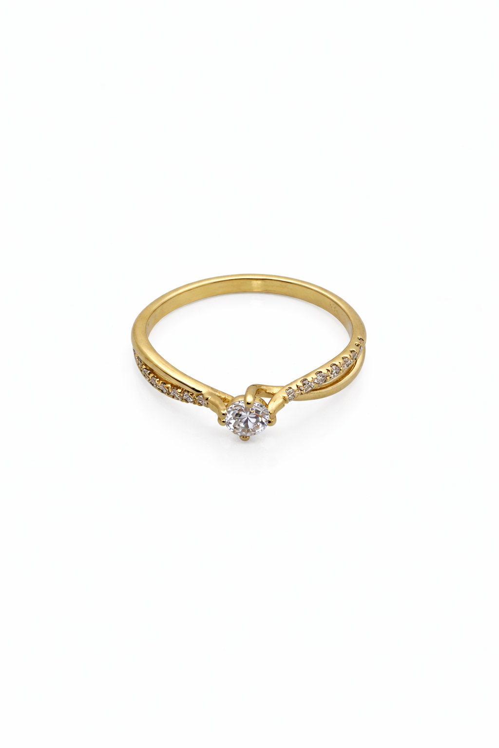 טבעת יהלומים זהב 14 קארט