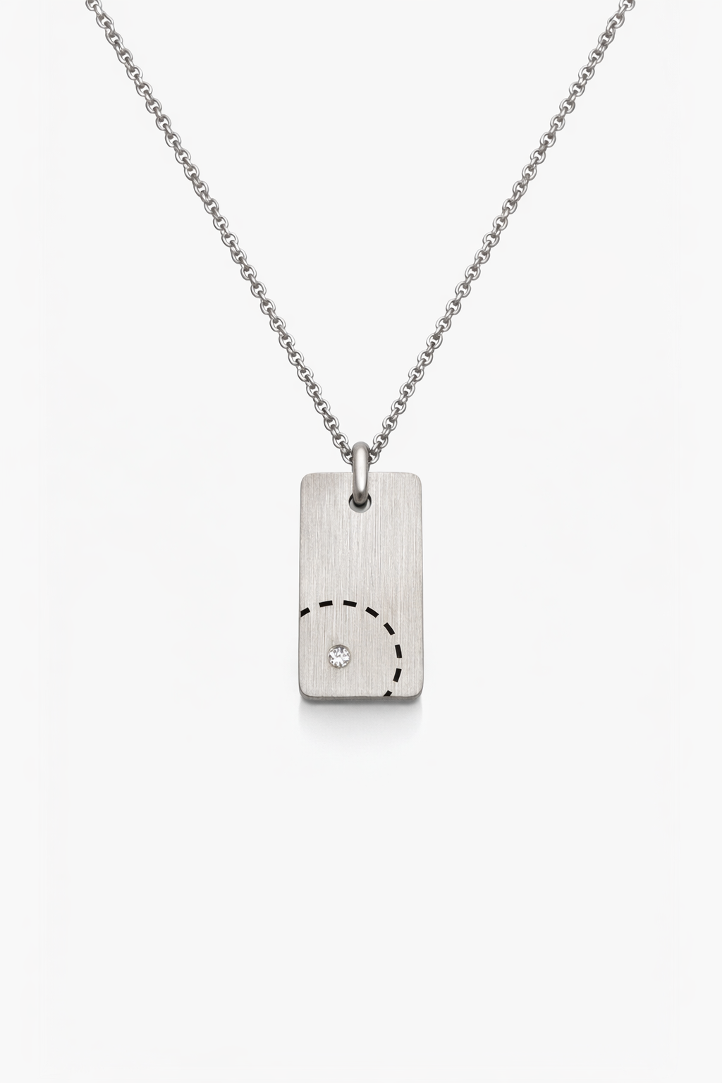 שרשרת פדני 18 קראט עם חריטת תפילת הדרך