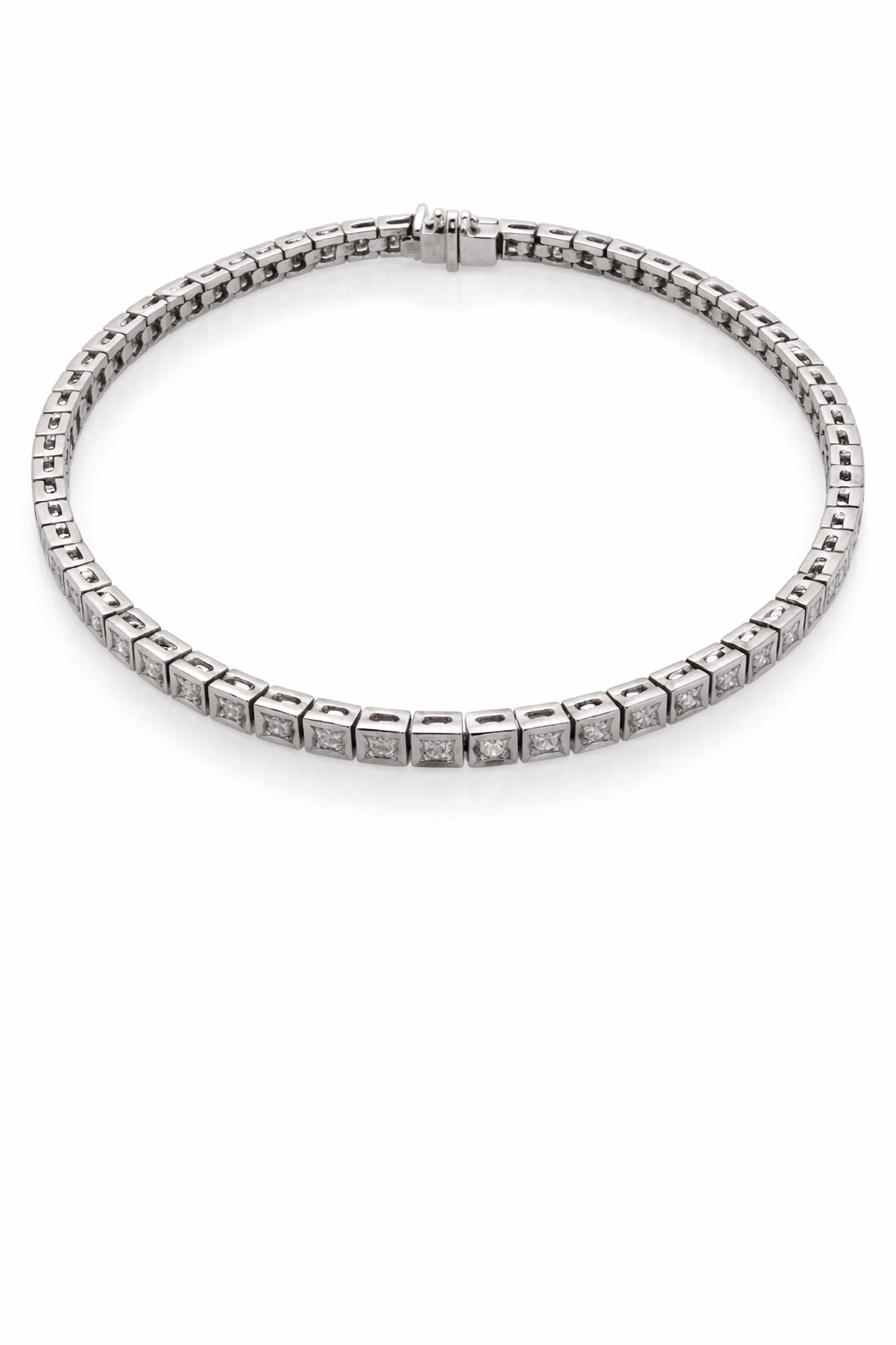 צמיד טניס 18 קארט משובץ יהלומים