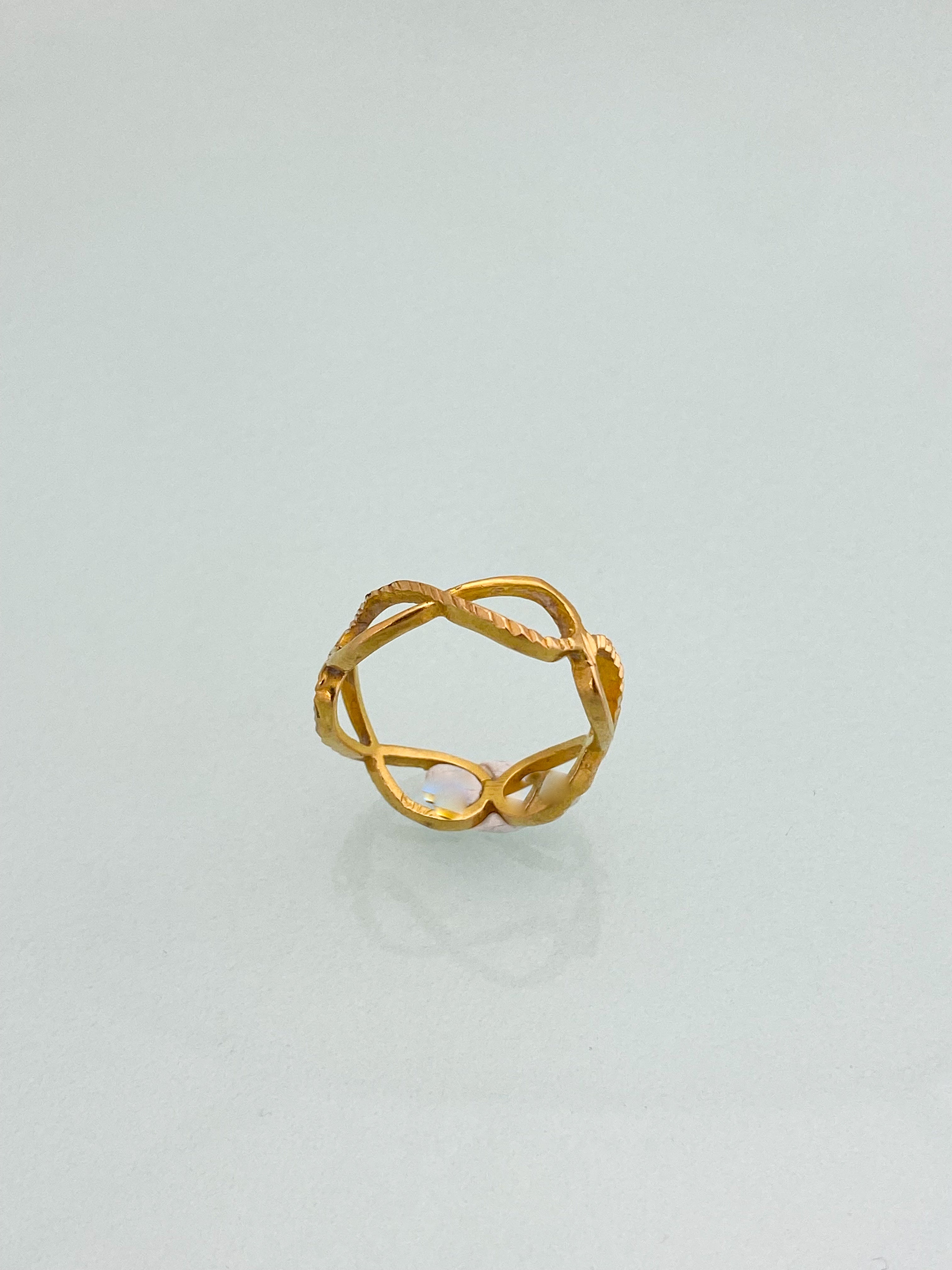 טבעת אינטרניטי זהב 21 קארט