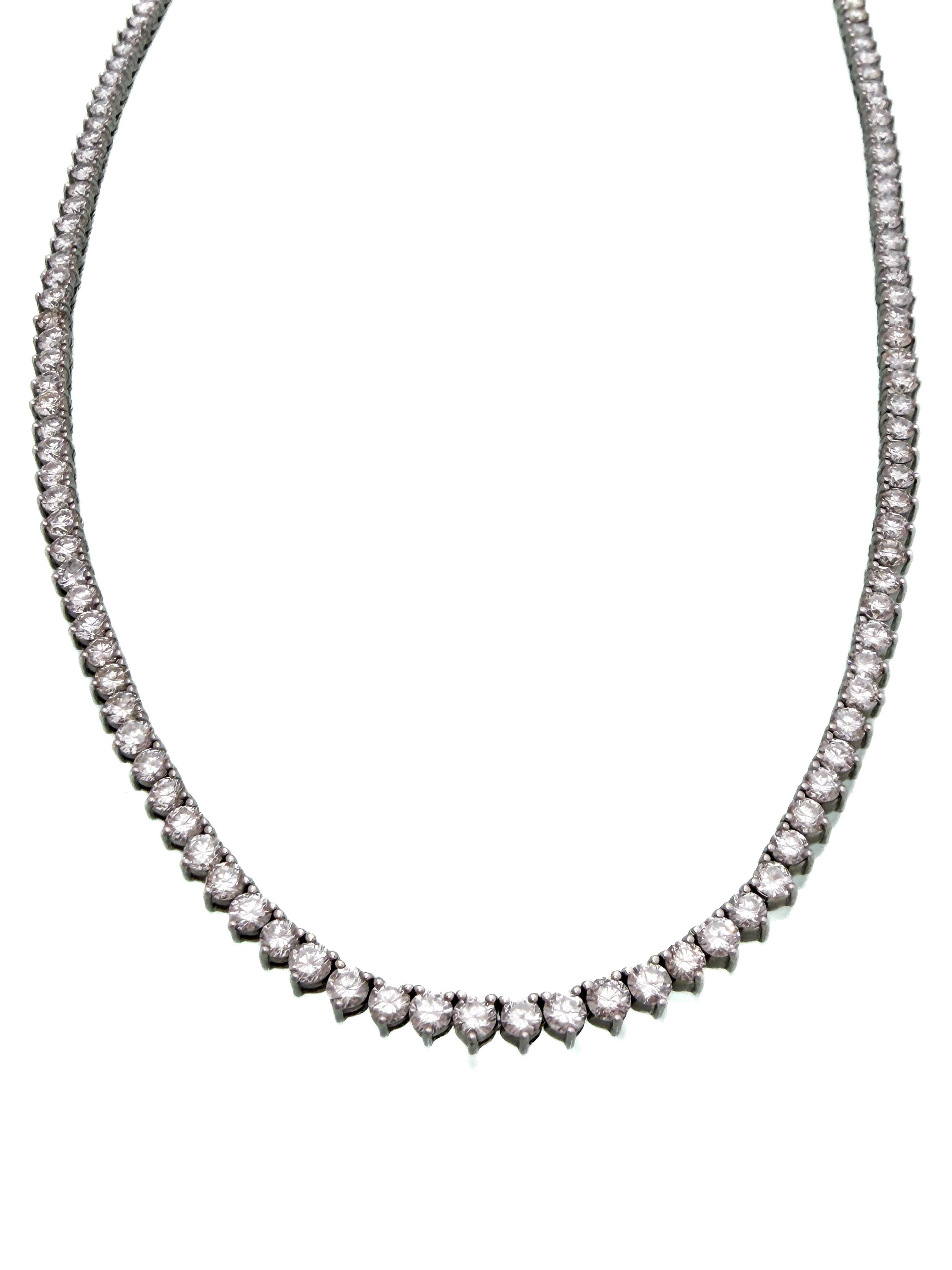 קולייר זהב 14 קארט משובץ יהלומים